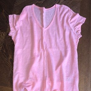 Gap knit linen v-neck tee NWOT